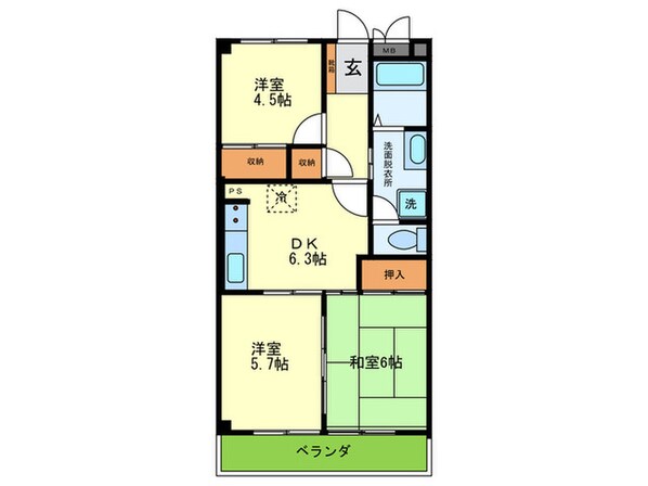 ﾙｼｪ-ﾙ武庫之荘の物件間取画像